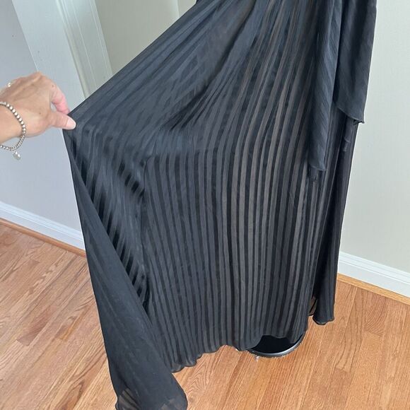 BCBGMaxazria Y2K Silk Maxi Dress size 6P Babydoll Evening Gown Fairy Whimsigoth - Picture 10 of 12